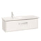crosswater arena 1000 left handed wall hung bathroom vanity unit single drawer white