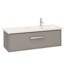 crosswater arena 1000 right handed wall hung bathroom vanity unit single drawer grey