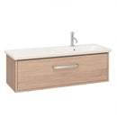 crosswater arena 1000 right handed wall hung bathroom vanity unit single drawer windsor oak