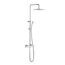 crosswater atoll thermostatic exposed shower valve kit chrome