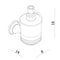 Crosswater Belgravia Soap Dispenser Dimensions