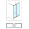 crosswater clear 6 sliding door with side panel technical