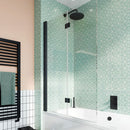 Crosswater Design 8 Double Panel Fully Folding Hinged Bath Screen