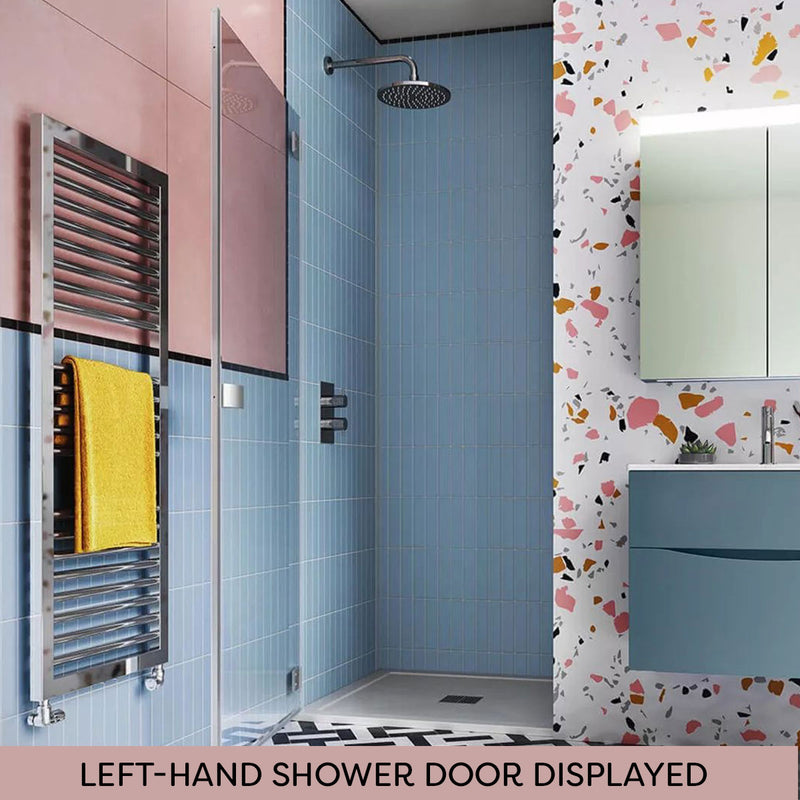 Crosswater DESIGN 8 Hinged Shower Door & Optional Side Panel