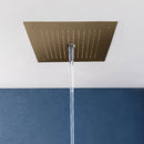 Crosswater MPRO Stream Shower Head With Rainfall brushed brass