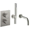 Crosswater MPRO Dual Outlet Thermostatic Shower Valve With Pencil Handset and Bath Spout