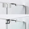 Crosswater OPTIX 10 Pivot Shower Door With Inline Panel & Optional Side Panel