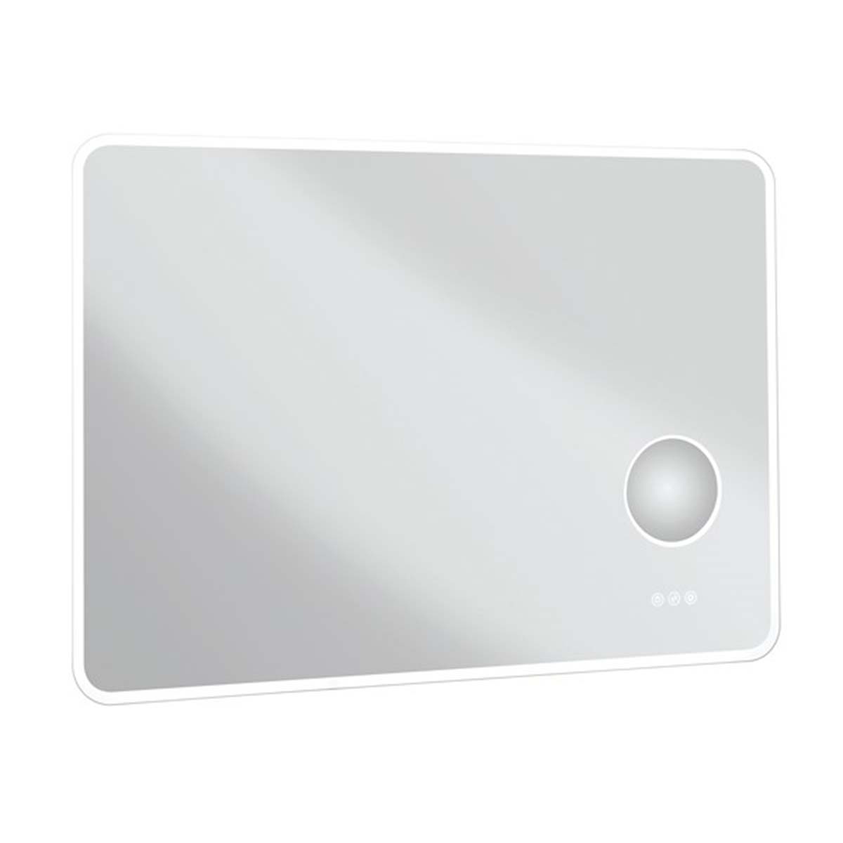 Crosswater Svelte Glow LED Illuminated Fog Free Mirror with Magnifier 700x1000mm