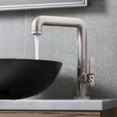 crosswater union tall basin mixer tap brushed nickel lifestyle