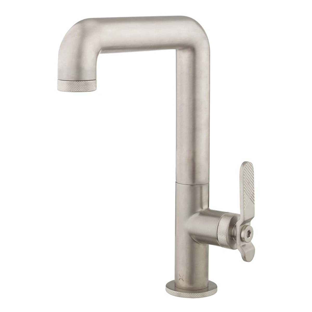 crosswater union tall basin mixer tap brushed nickel