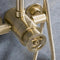 crosswater union thermostatic multifunction shower kit union brass close up