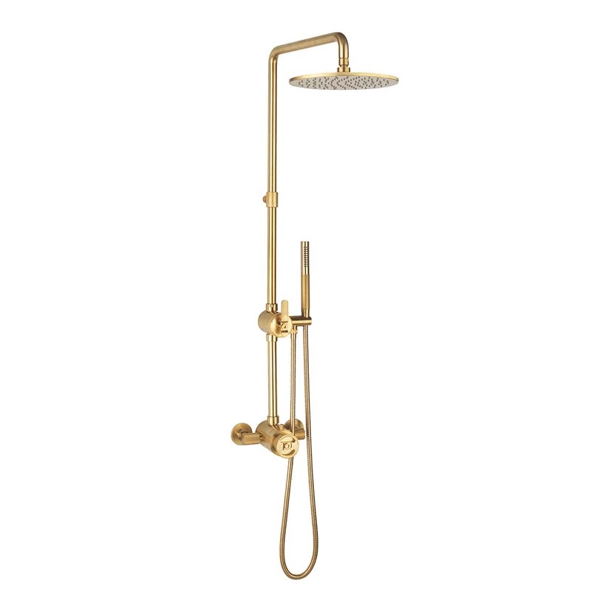 crosswater union thermostatic multifunction shower kit union brass