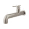 crosswater union wall mounted basin mixer tap with lever handle brushed nickel