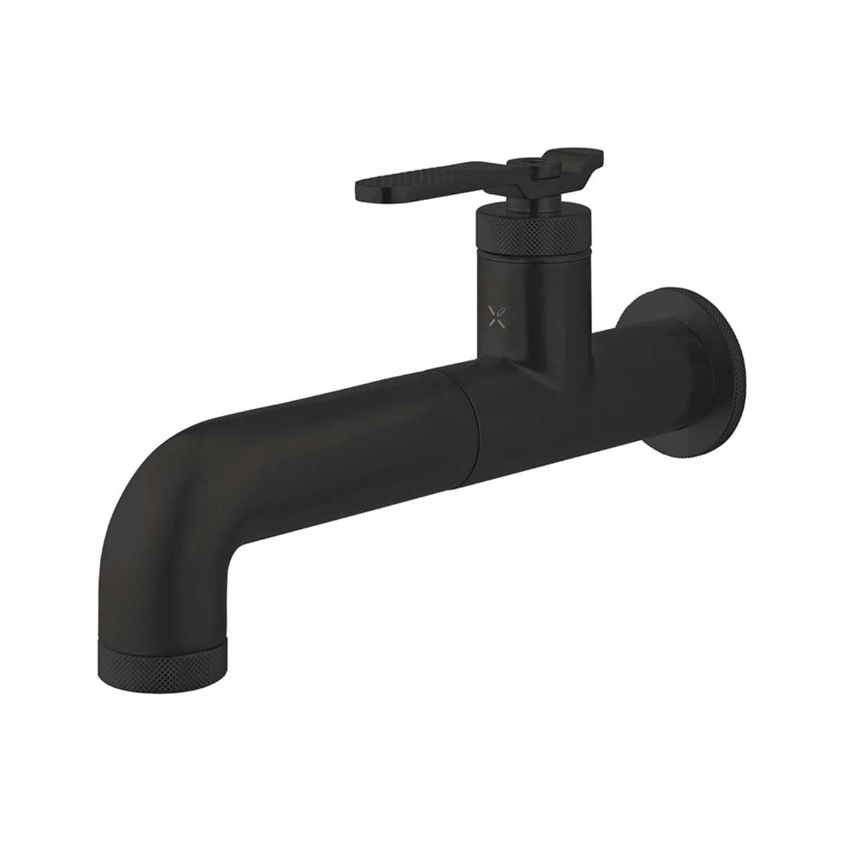 crosswater union wall mounted basin mixer tap with lever handle matt black