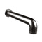 crosswater union wall mounted bath spout brushed black chrome