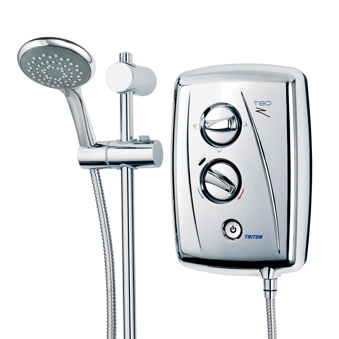 Triton T80Z Fast Fit 9.5kW Mains Fed Electric Shower Chrome