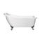 Shelbourne Floor Standing Traditional Single Ended Slipper Acrylic Bath
