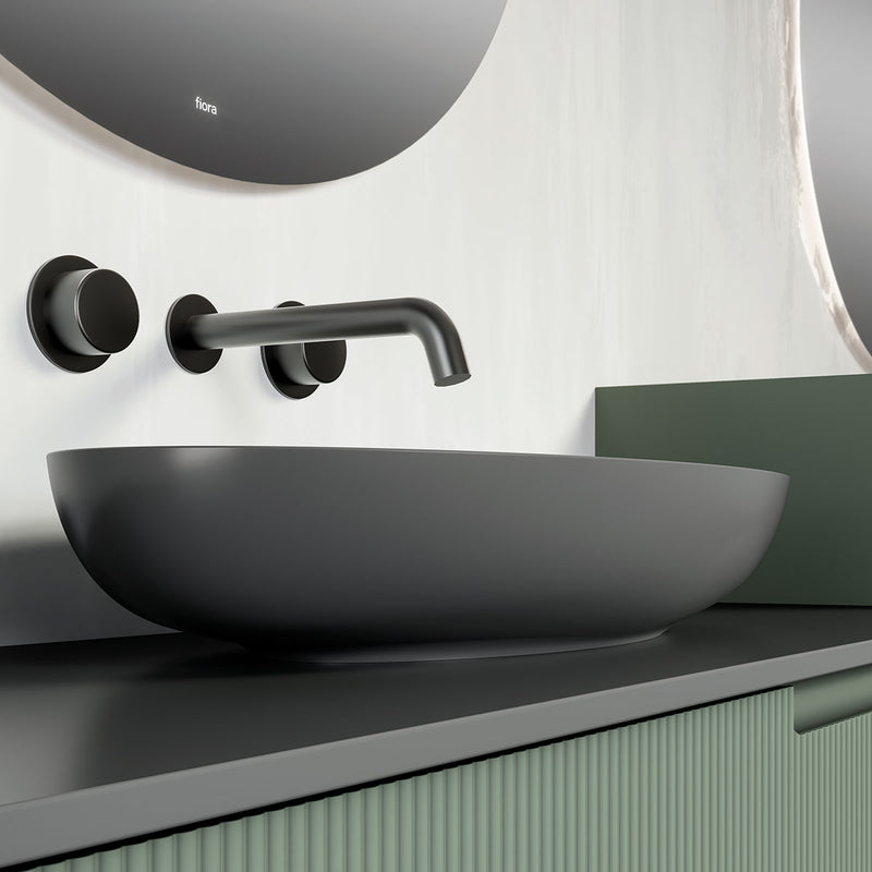 Fiora Sigma Silexpol Oval Countertop Washbasin
