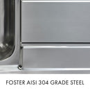 Foster Big Bowl 1.5 Bowl Kitchen Sink - 860x500mm - Brushed Stainless Steel