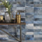 FS Raku Blue Decor Wall Tile 20x40cm Matte Lifestyle