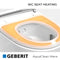 Geberit AquaClean Mera Comfort Rimless Wall Hung WC With Soft Close Toilet Seat