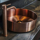 gessi anello countertop basin copper brushed lifestyle