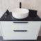 giro countertop round basin matt white satin feature