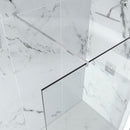 Granlusso 8 Clear Glass Wetroom Shower Screen - Chrome