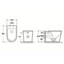 granlusso amalfi back to wall wc pan rimless dimensions
