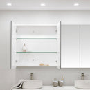 Granlusso 2 Soft Close Door Mirror Storage Cabinet Wall Hung