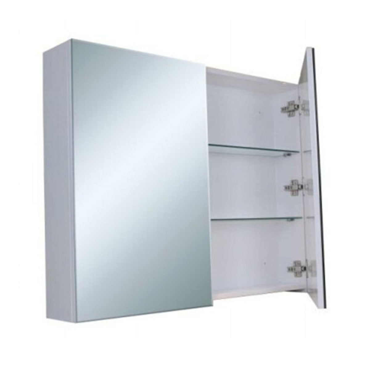 Granlusso 2 Soft Close Door Mirror Storage Cabinet Wall Hung