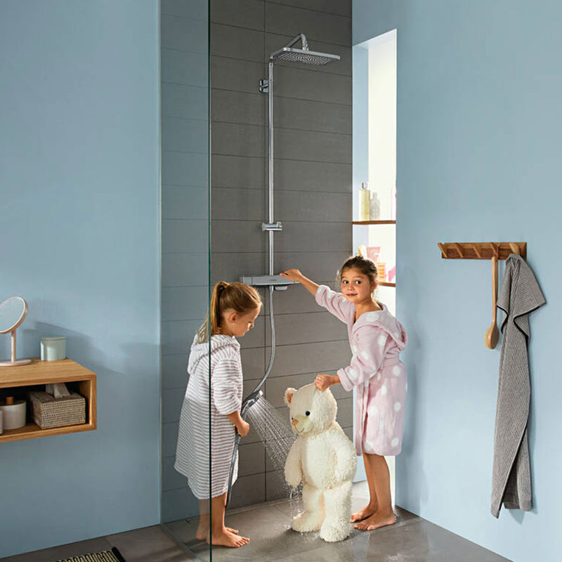 Hansgrohe Croma E 1jet Showerpipe 280 with Thermostatic Shower Valve & Shower Set