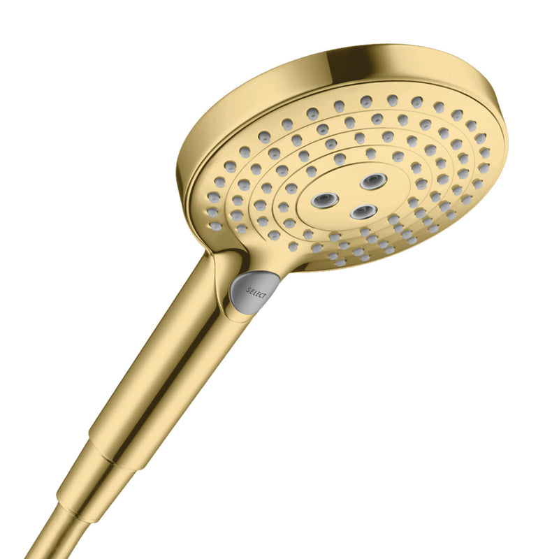hansgrohe select handheld shower polished gold