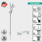Hansgrohe RainDance SELECT E 3jet Shower System With ShowerTablet Valve & 90cm Shower Rail Kit