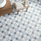 Havana White Cross Matt Porcelain Tile 22 x 22cm