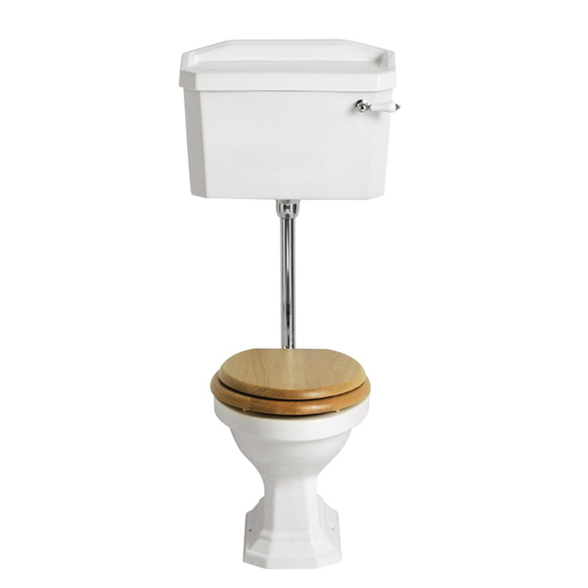 heritage granley low level toilet with standard wc pan chrome