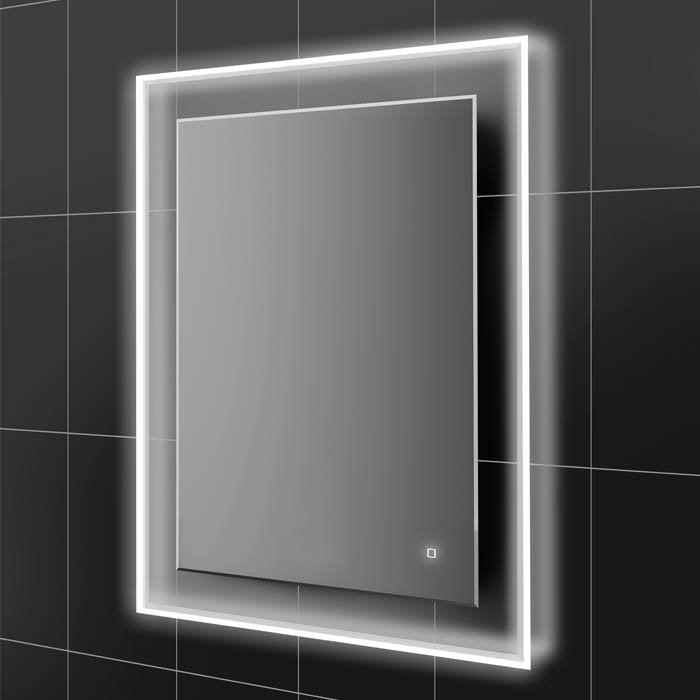 HiB Element Mirror With LED Illuminated Frame and Demister Pad