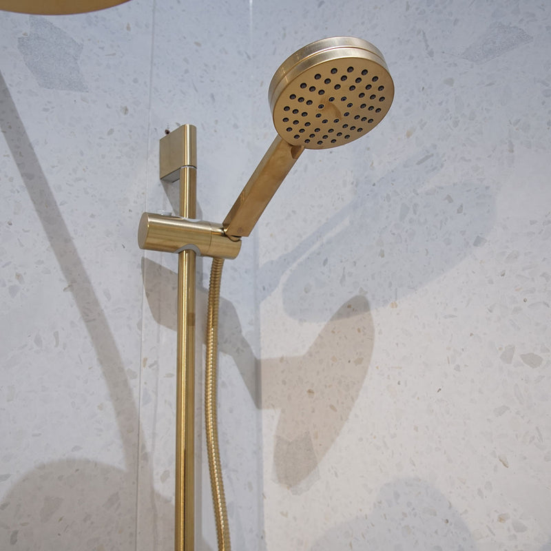 Hoxton Thermostatic Valve with Overhead Shower and Slide Rail Handset