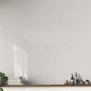 ice white decor wall tile 33x100cm lifestyle matte