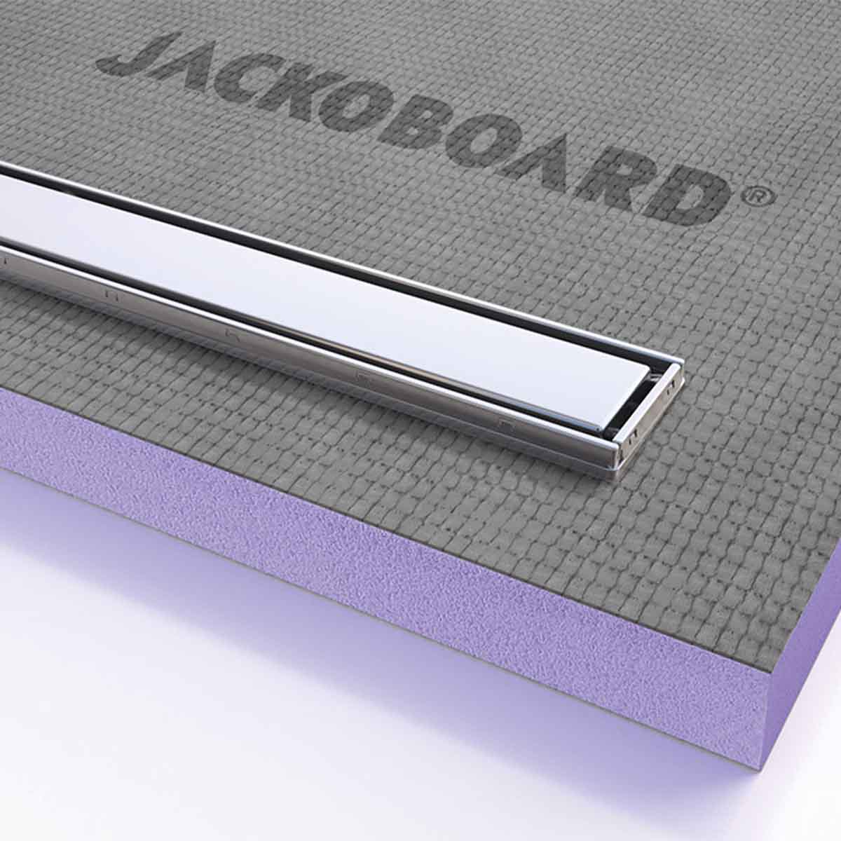 Jackoboard Aqua Line Easy Shower Tray Board For Linear Drain Deluxe Bathrooms