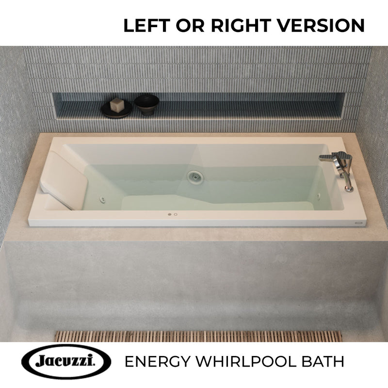 Jacuzzi® Energy Whirlpool Bath With Hydromassage and Underwater Light
