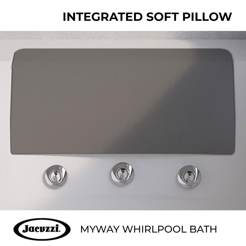 Jacuzzi ® MyWay Whirlpool Bath With Full Body Hydromassage & Chromotherapy