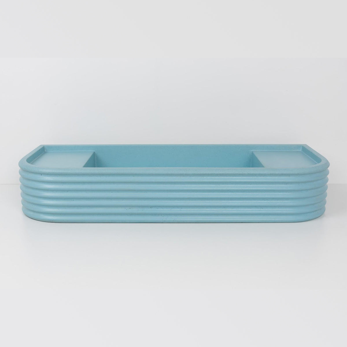 Kast Iva Curved Wall-Hung Concrete Basin With Shelf Surface