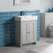 Lansdown 550 Floor Standing Bathroom Vanity Unit With Washbasin