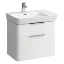 Laufen Moderna Two Drawer Wall Hung Vanity Washbasin Unit With Shelf Surface
