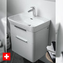Laufen Moderna Compact Two Drawer Wall Hung Vanity Unit With Washbasin