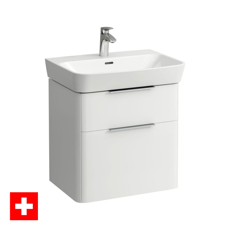 Laufen Moderna Compact Two Drawer Wall Hung Vanity Unit With Washbasin