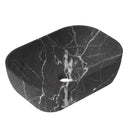 Granlusso Calacatta Black Marble Effect Countertop Oval Basin - Matte