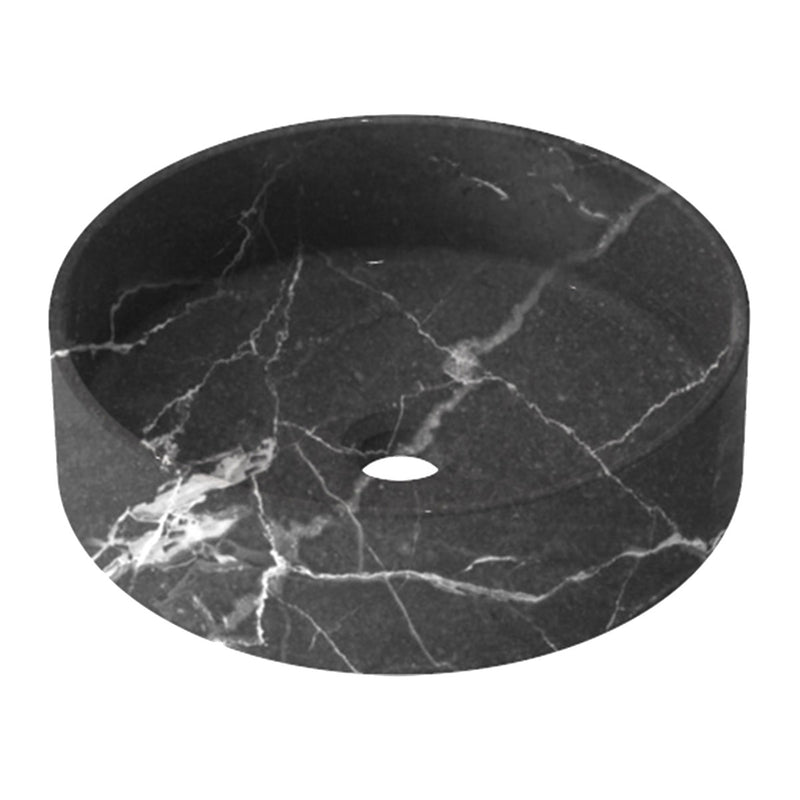 Granlusso Calacatta Black Marble Effect Countertop Round Basin - Matte