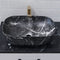 Granlusso Calacatta Black Marble Effect Countertop Oval Basin - Matte